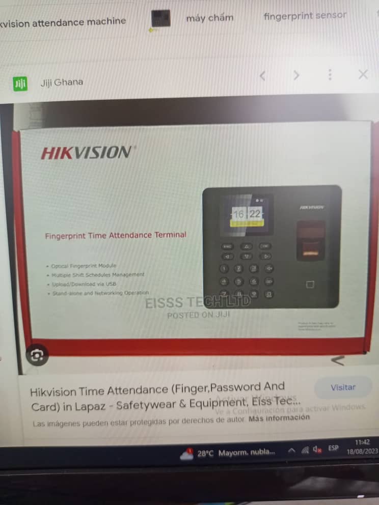 TIME ATTENDANCE HIKVISION DS-K1A802AMF