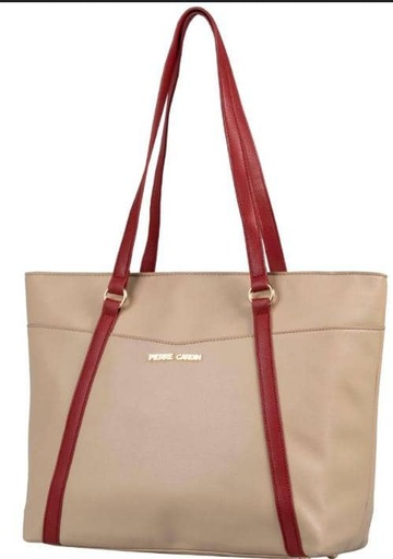 BOLSO PIERRE CARDEN MARRON Y ROJO