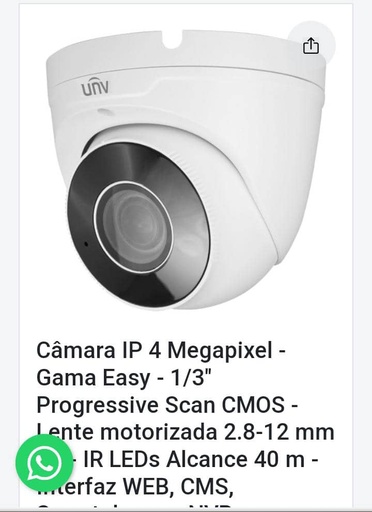 UNV CAMARA DE VIGILANCIA IPC 3634LB